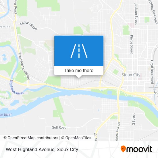 West Highland Avenue map