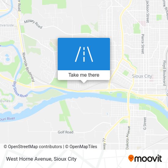 West Horne Avenue map
