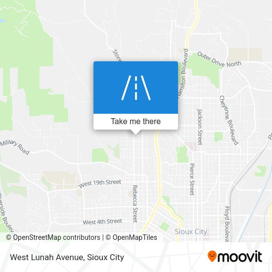 West Lunah Avenue map