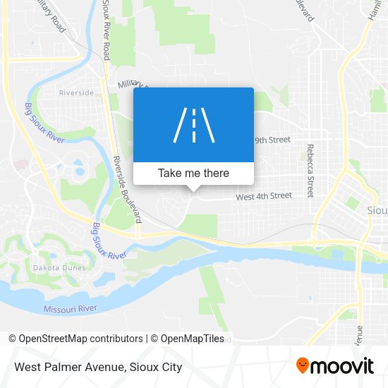 West Palmer Avenue map