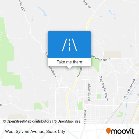 West Sylvian Avenue map