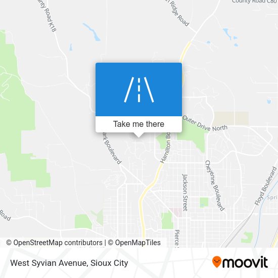 West Syvian Avenue map