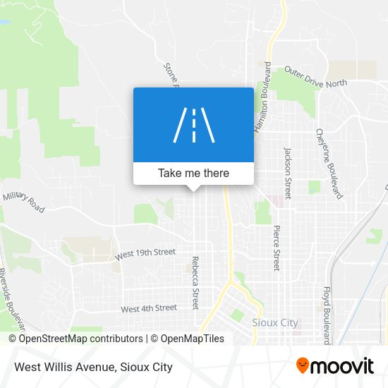 West Willis Avenue map