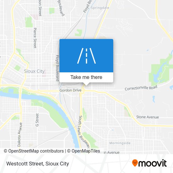 Westcott Street map
