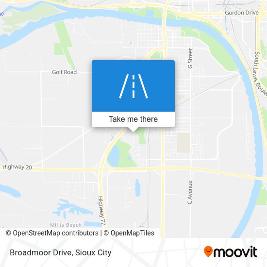 Mapa de Broadmoor Drive