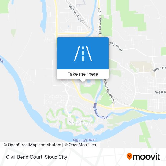 Mapa de Civil Bend Court