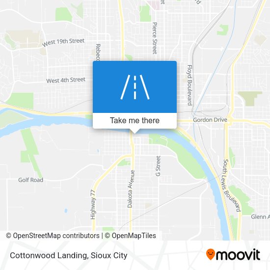 Cottonwood Landing map