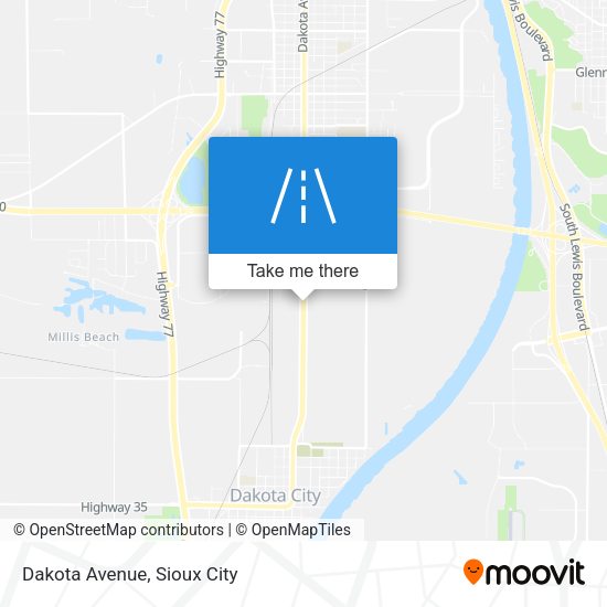 Mapa de Dakota Avenue
