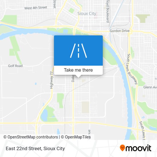 Mapa de East 22nd Street