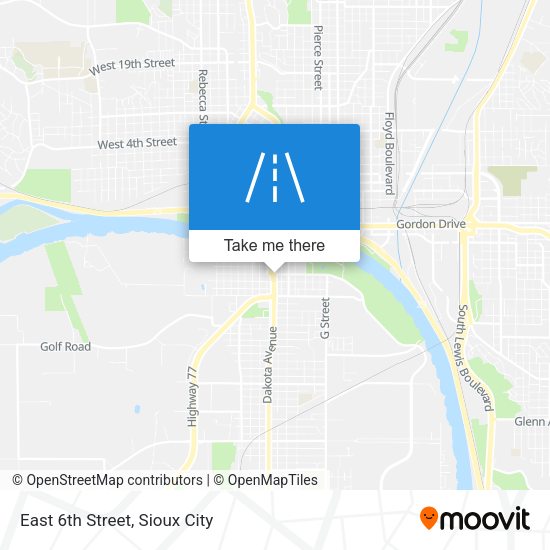 East 6th Street map