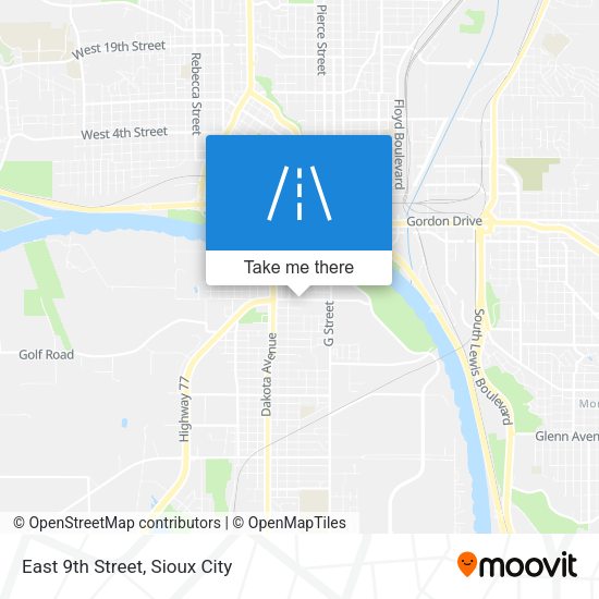 East 9th Street map