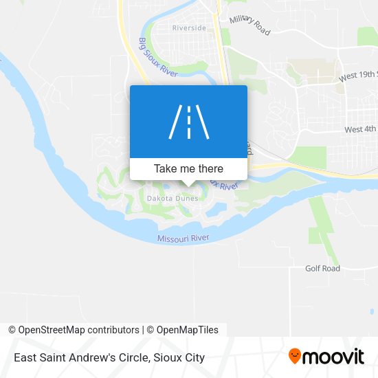 East Saint Andrew's Circle map