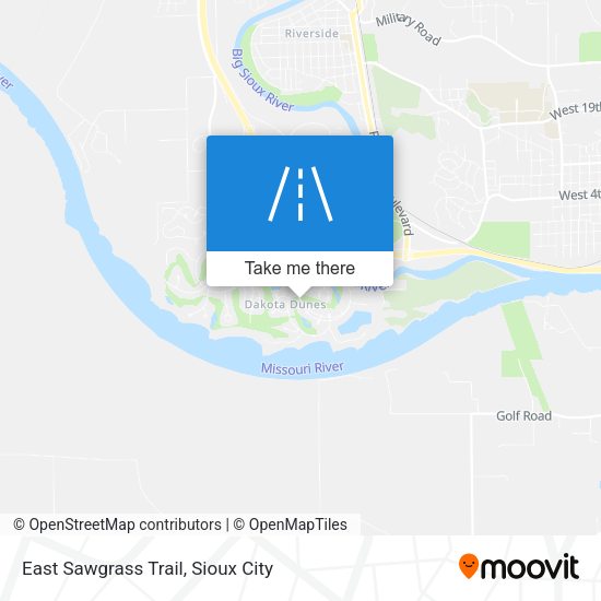 East Sawgrass Trail map