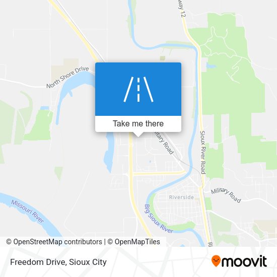 Mapa de Freedom Drive