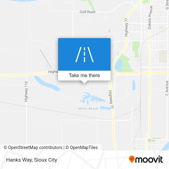 Hanks Way map