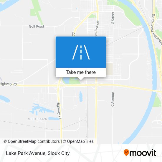 Lake Park Avenue map