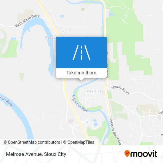 Mapa de Melrose Avenue