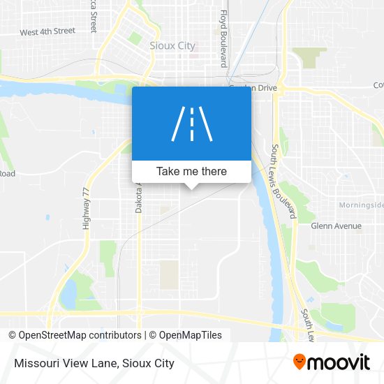 Mapa de Missouri View Lane