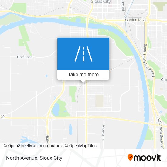 Mapa de North Avenue