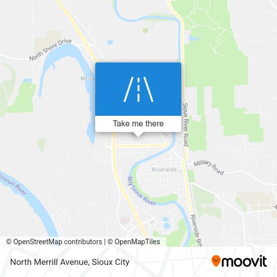 North Merrill Avenue map