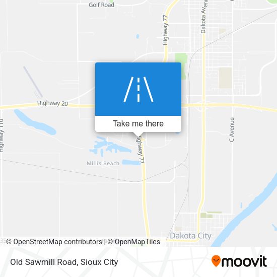 Old Sawmill Road map