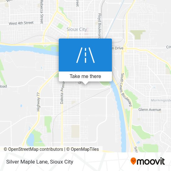 Silver Maple Lane map