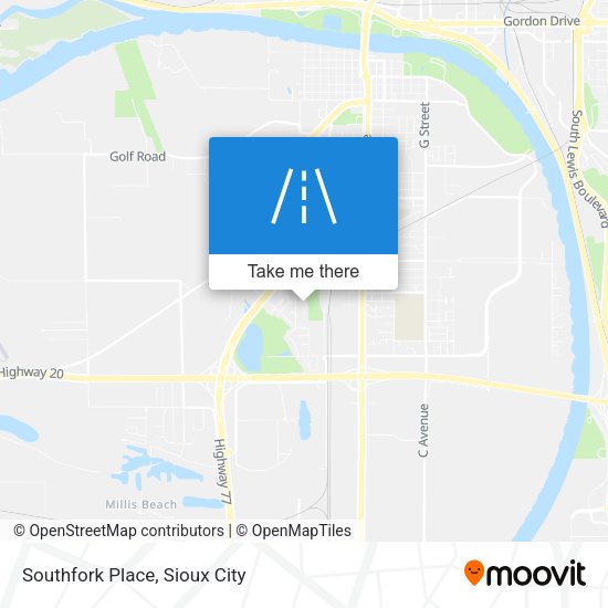 Mapa de Southfork Place