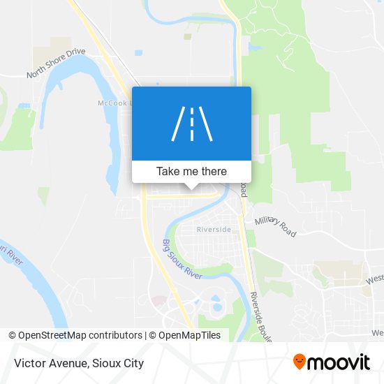 Victor Avenue map