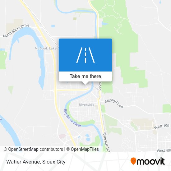 Mapa de Watier Avenue
