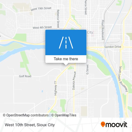Mapa de West 10th Street