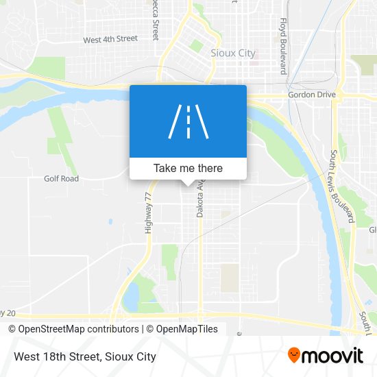 Mapa de West 18th Street