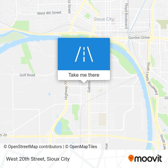 Mapa de West 20th Street