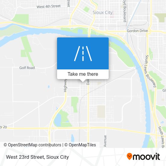 West 23rd Street map