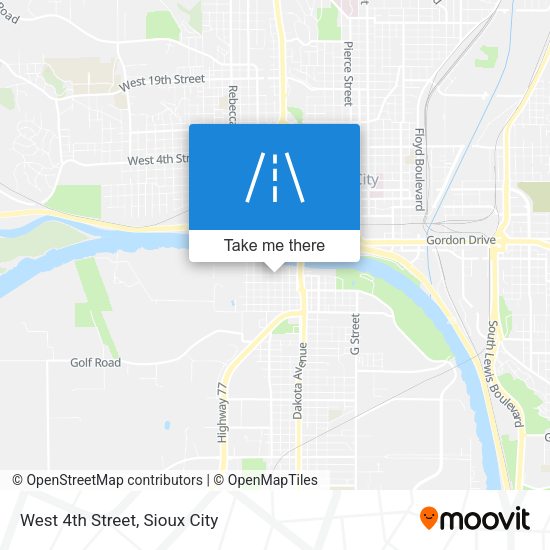 Mapa de West 4th Street