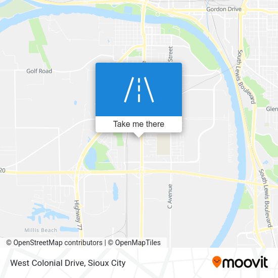 Mapa de West Colonial Drive