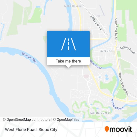 West Flurie Road map