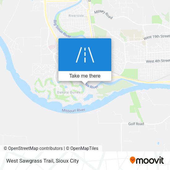Mapa de West Sawgrass Trail