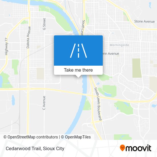 Cedarwood Trail map