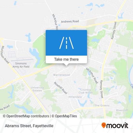 Abrams Street map