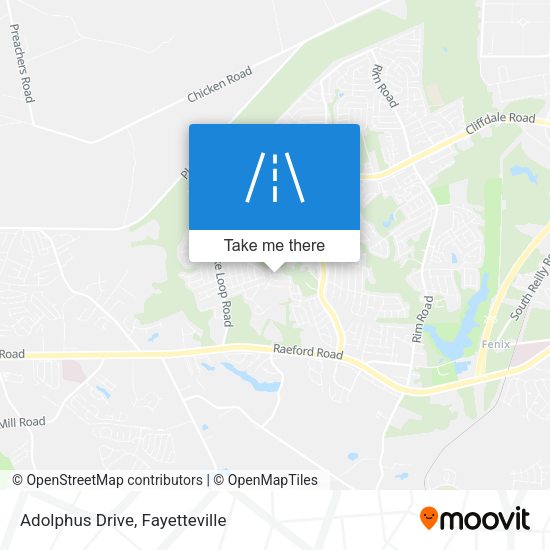 Adolphus Drive map