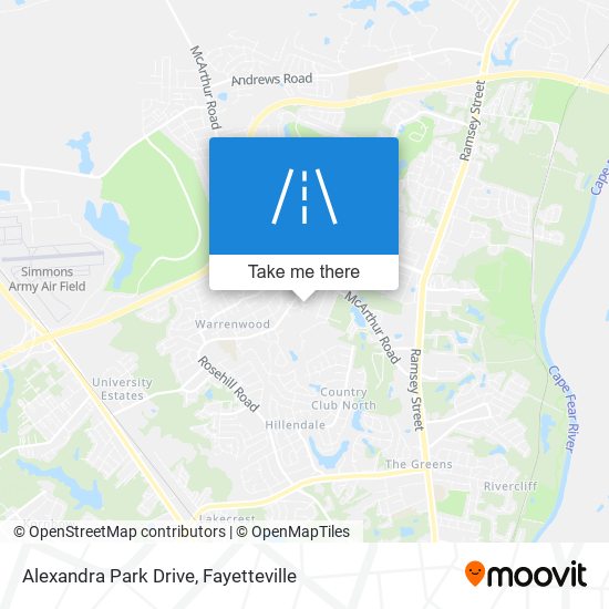 Alexandra Park Drive map