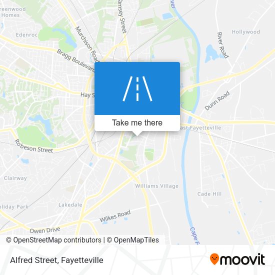 Mapa de Alfred Street