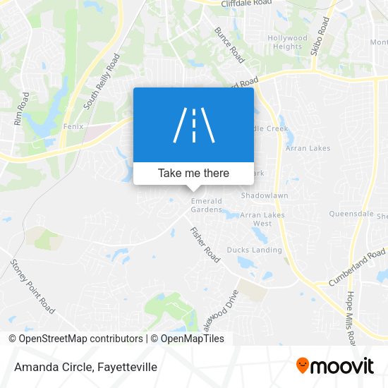 Mapa de Amanda Circle