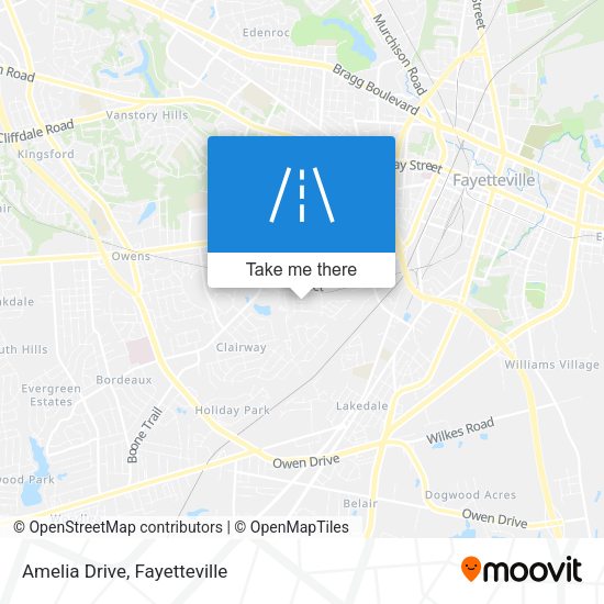 Mapa de Amelia Drive