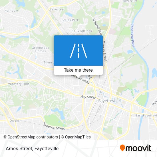 Mapa de Ames Street