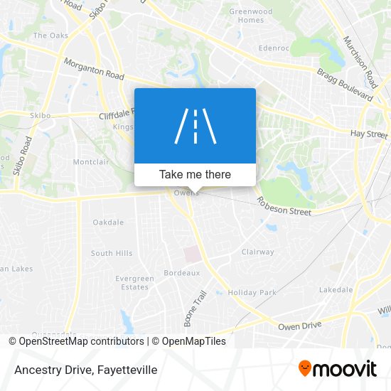 Ancestry Drive map