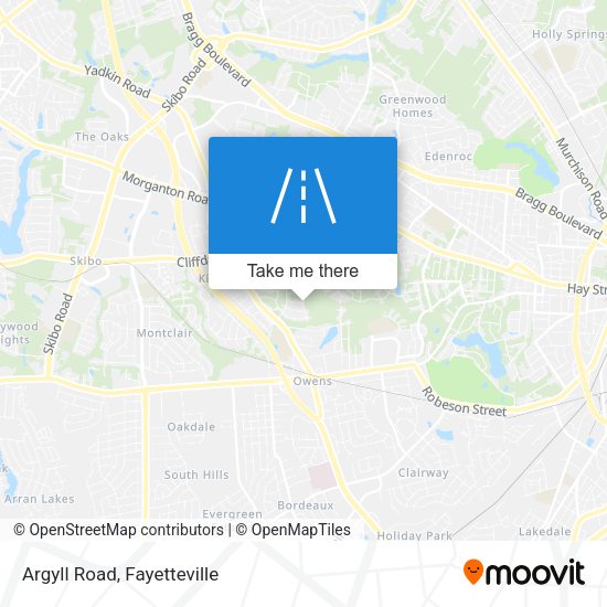 Mapa de Argyll Road
