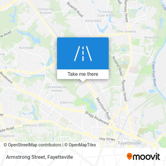 Armstrong Street map