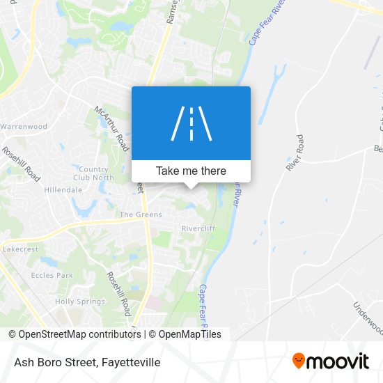 Ash Boro Street map