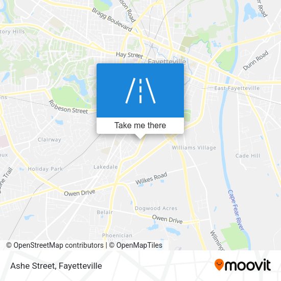 Mapa de Ashe Street